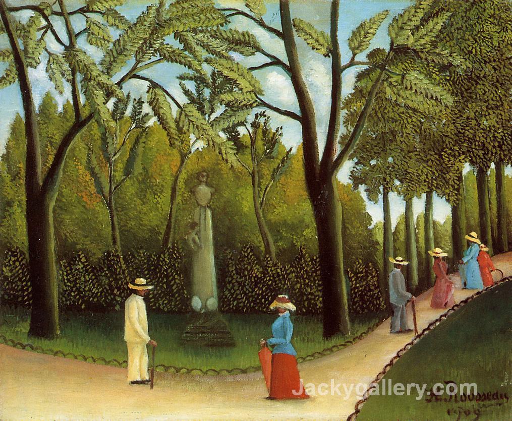Luxembourg Garden by Henri Rousseau paintings reproduction
